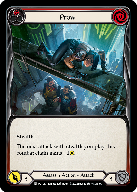 Flesh and Blood TCG | Prowl (Red) [OUT033] (Outsiders) | The Nerd Merchant