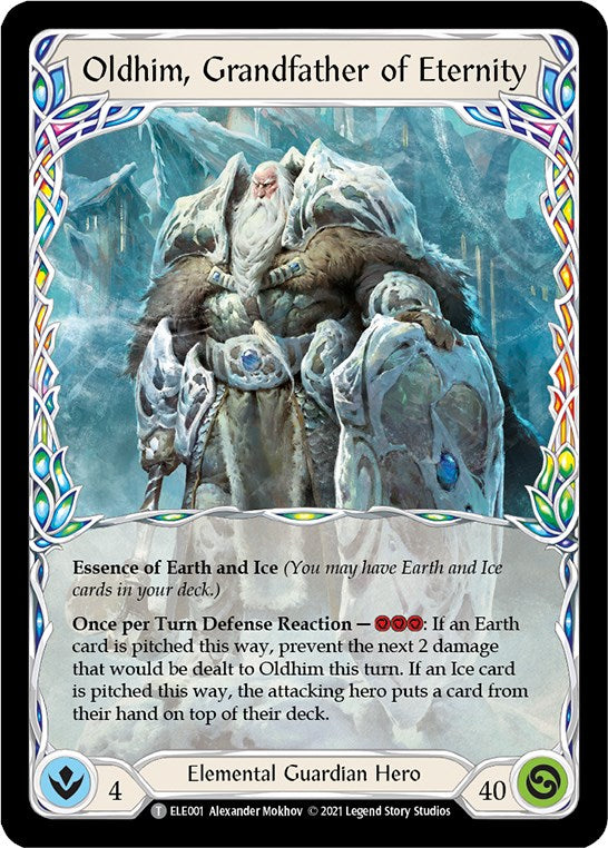 Flesh and Blood TCG | Oldhim, Grandfather of Eternity // Oldhim [ELE001 // ELE002] (Tales of Aria) | The Nerd Merchant