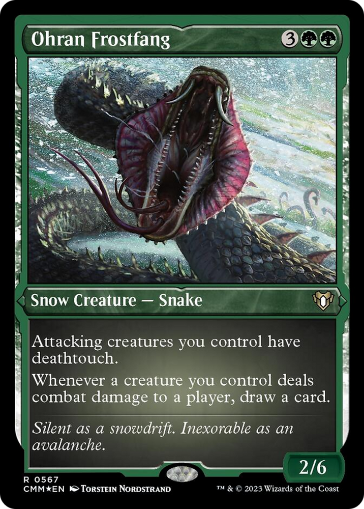 Magic | Ohran Frostfang (Foil Etched) [Commander Masters] | The Nerd Merchant