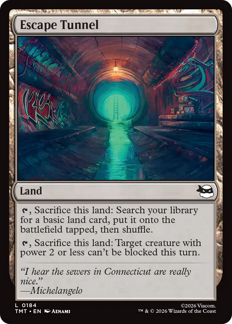 cards with escape mtg Magic | Escape Tunnel [Teenage Mutant Ninja Turtles]