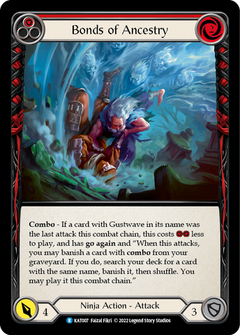Flesh and Blood TCG | Bonds of Ancestry (Red) [KAT007] (Outsiders Katsu Blitz Deck) | The Nerd Merchant
