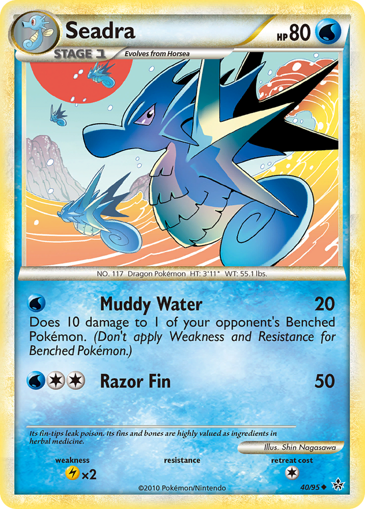 Pokemon | Seadra (40/95) [HeartGold & SoulSilver: Unleashed] | The Nerd Merchant