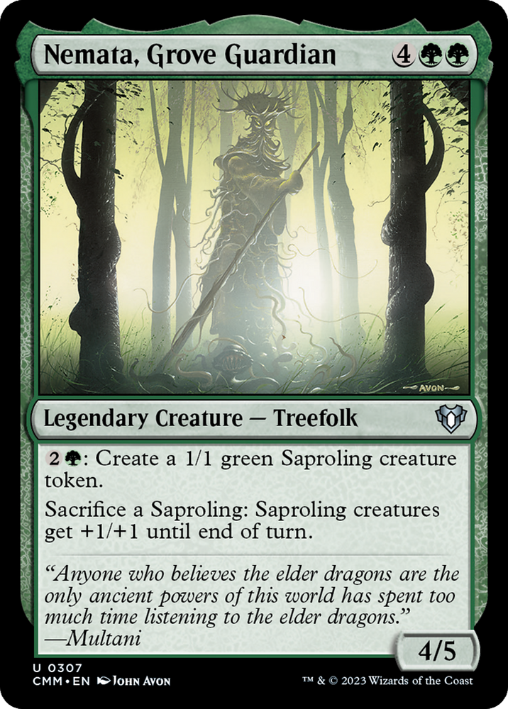 Magic | Nemata, Grove Guardian [Commander Masters] | The Nerd Merchant