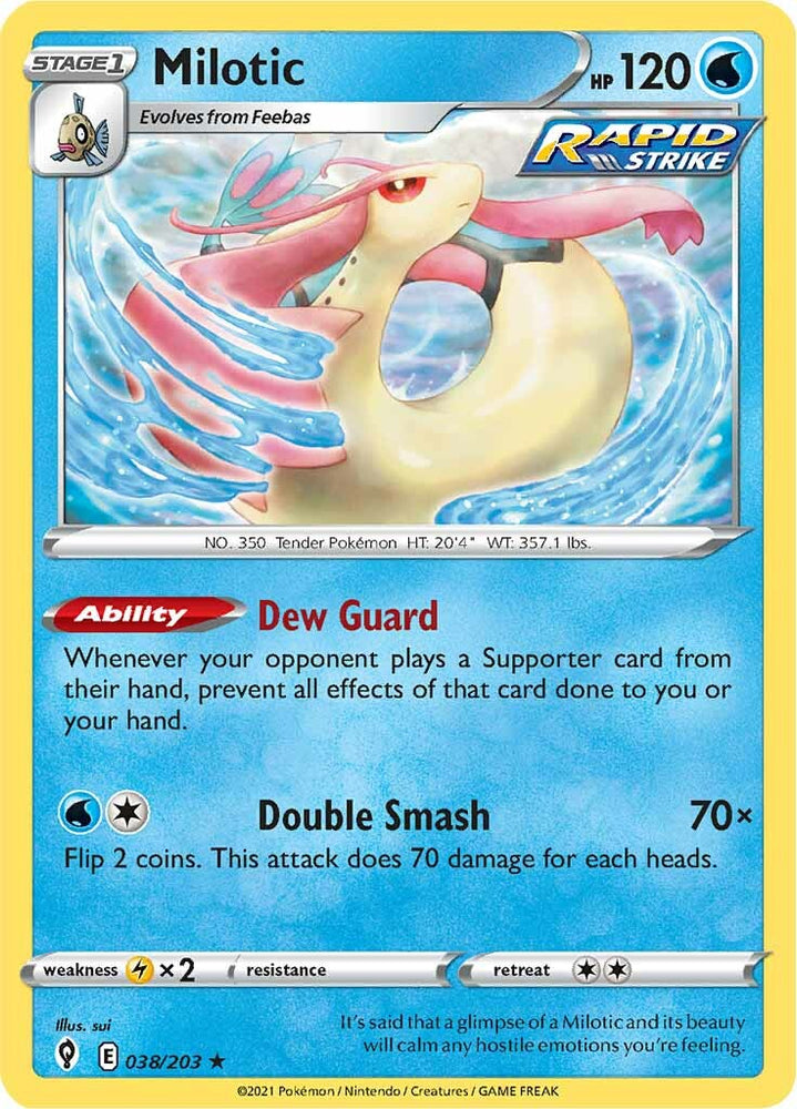 Pokemon | Milotic (038/203) [Sword & Shield: Evolving Skies] | The Nerd Merchant
