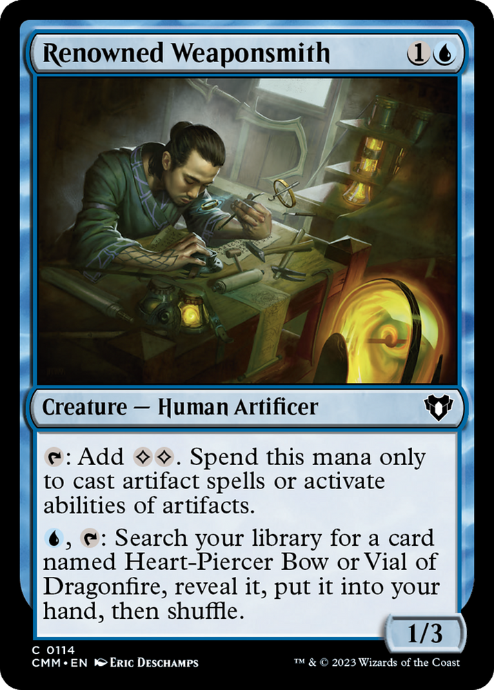 Magic | Renowned Weaponsmith [Commander Masters] | The Nerd Merchant