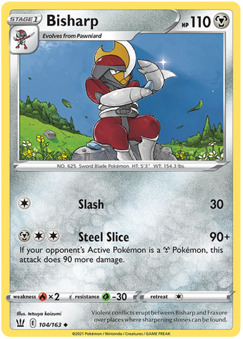 Pokemon | Bisharp (104/163) [Sword & Shield: Battle Styles] | The Nerd Merchant