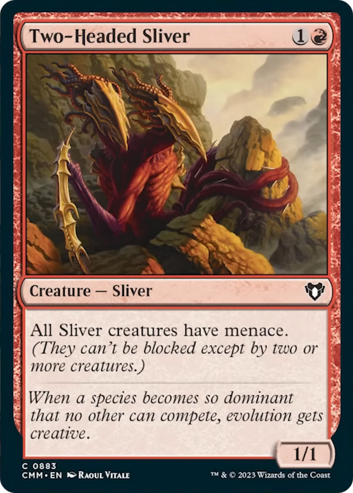Magic | Two-Headed Sliver [Commander Masters] | The Nerd Merchant