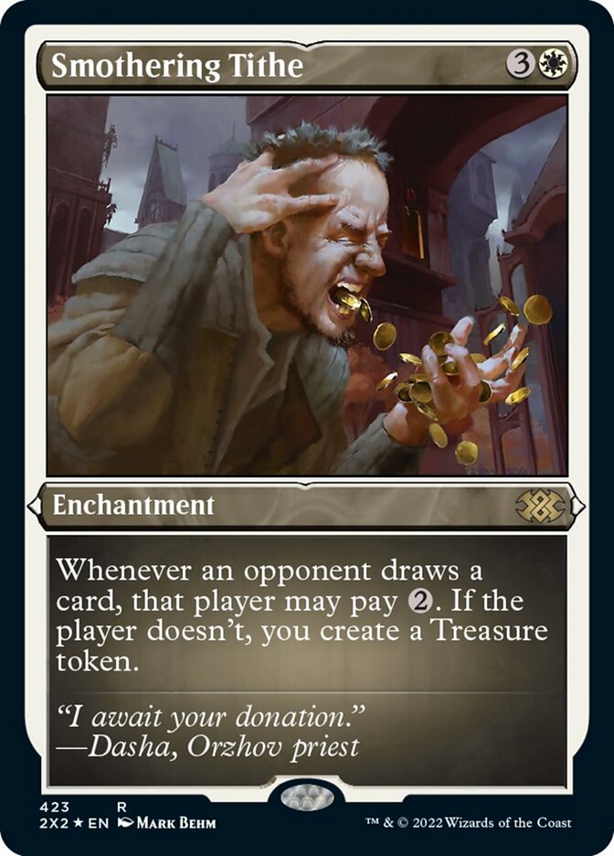 Magic | Smothering Tithe (Foil Etched) [Double Masters 2022] | The Nerd Merchant
