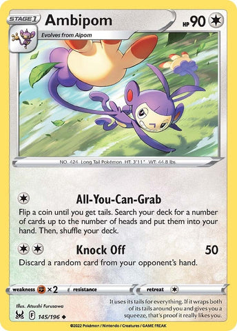 Pokemon | Ambipom (145/196) [Sword & Shield: Lost Origin] | The Nerd Merchant