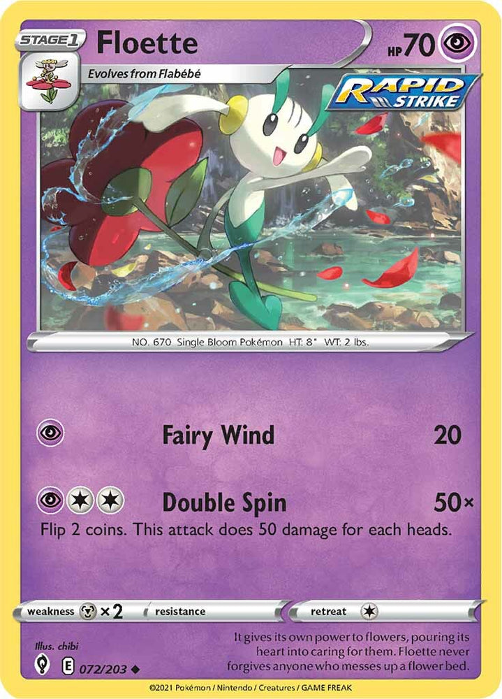 Pokemon | Floette (072/203) [Sword & Shield: Evolving Skies] | The Nerd Merchant