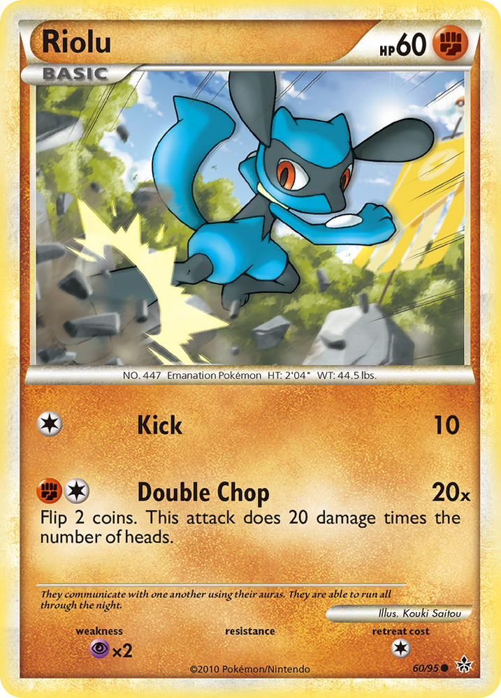 Pokemon | Riolu (60/95) [HeartGold & SoulSilver: Unleashed] | The Nerd Merchant