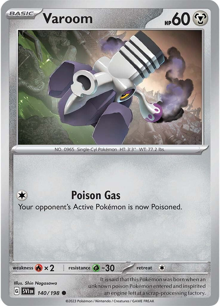 Pokemon | Varoom (140/198) [Scarlet & Violet: Base Set] | The Nerd Merchant