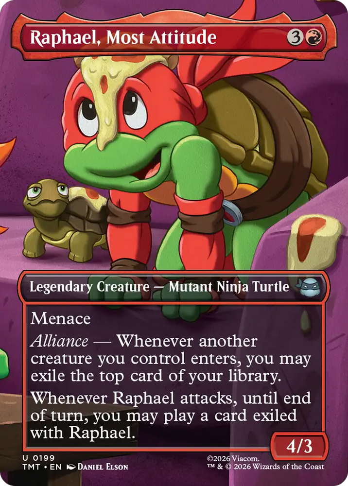Magic | Raphael, Most Attitude (Borderless) [Teenage Mutant Ninja Turtles] | The Nerd Merchant