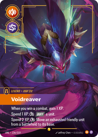 Kha'Zix - Voidreaver (Overnumbered) (Foil) - Unleashed (236/219)