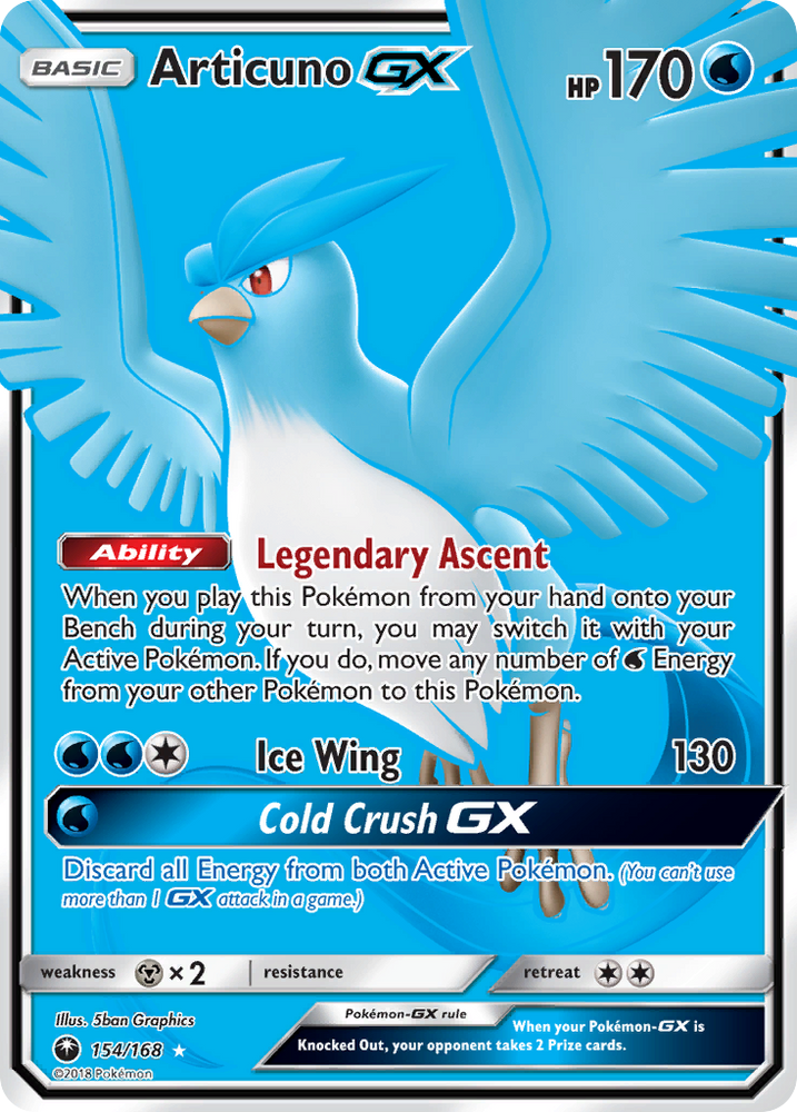 Pokemon | Articuno GX (154/168) [Sun & Moon: Celestial Storm] | The Nerd Merchant