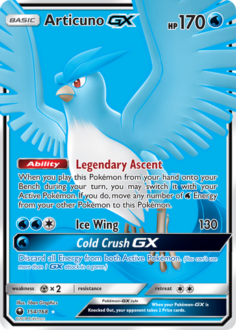 Pokemon | Articuno GX (154/168) [Sun & Moon: Celestial Storm] | The Nerd Merchant