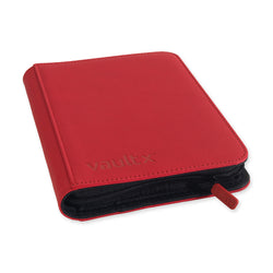 Vault X 4-Pocket Exo-Tec® Zip Binder (Fire Red)