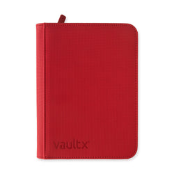 Vault X 4-Pocket Exo-Tec® Zip Binder (Fire Red)
