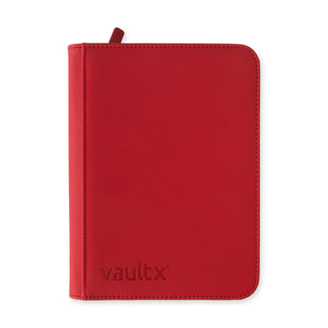 Vault X 4-Pocket Exo-Tec® Zip Binder (Fire Red)