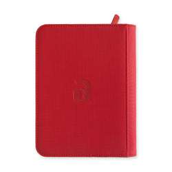 Vault X 4-Pocket Exo-Tec® Zip Binder (Fire Red)