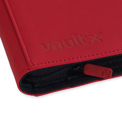 Vault X 4-Pocket Exo-Tec® Zip Binder (Fire Red)