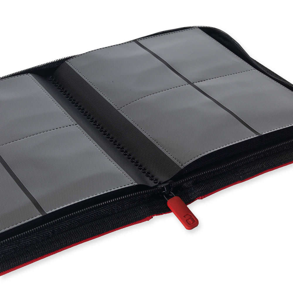 Vault X 4-Pocket Exo-Tec® Zip Binder (Fire Red)