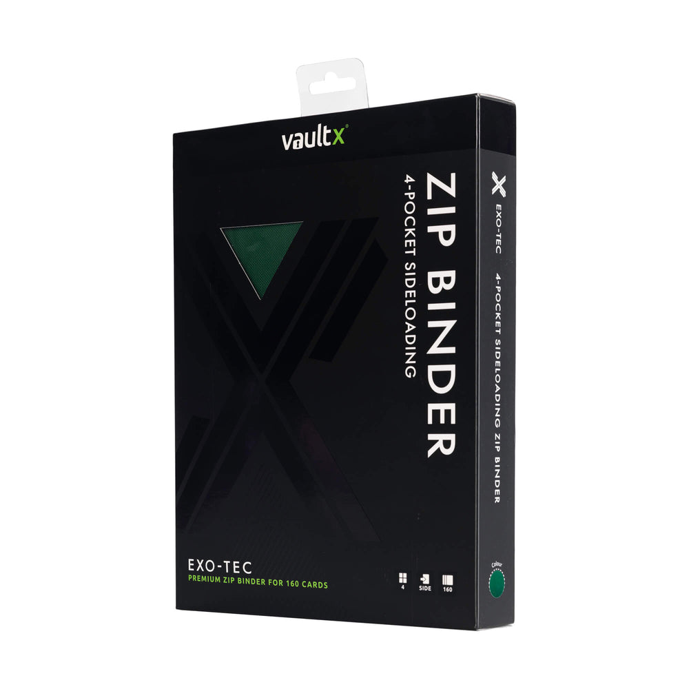 Vault X 4-Pocket Exo-Tec® Zip Binder (Forest Green)