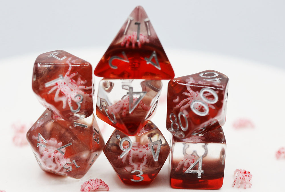 Foam Brain Games | Ghost Spider RPG Dice Set | The Nerd Merchant