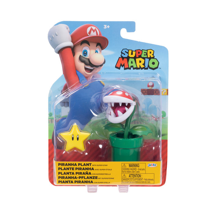 Jakks Pacific - Super Mario 4.0in Figures - Piranha Plant