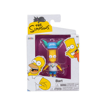 Jakks Pacific - The Simpson's 2.5in Figures - Bart w/ Krusty the Clown Hat
