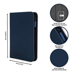 Vault X 4-Pocket Exo-Tec® Zip Binder (Royal Blue)