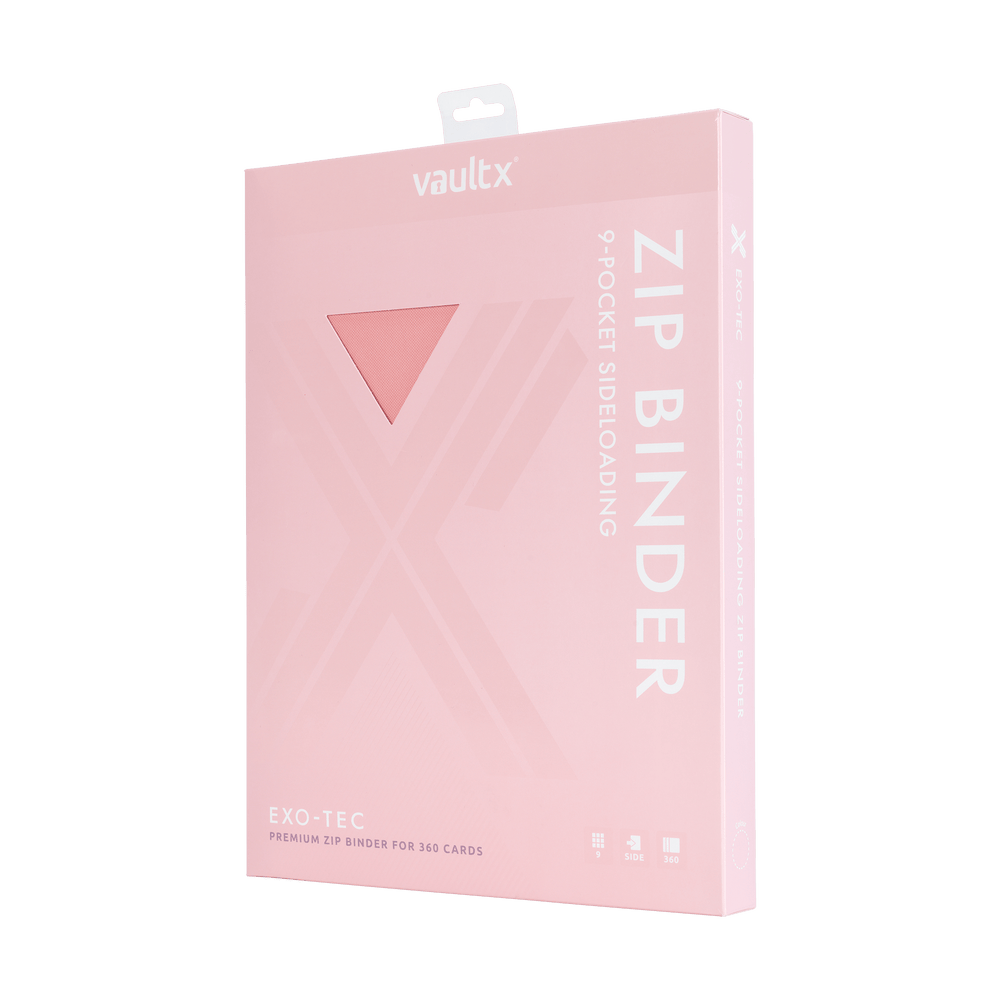 Vault X 9-Pocket Exo-Tec® Zip Binder (Just Pink)