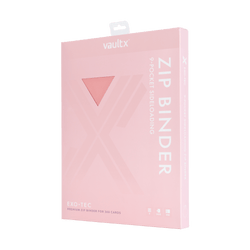 Vault X 9-Pocket Exo-Tec® Zip Binder (Just Pink)