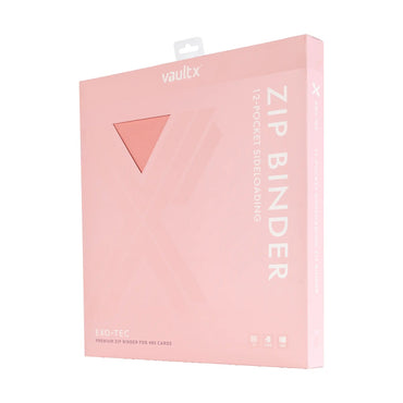 Vault X 12-Pocket Exo-Tec® Zip Binder (Just Pink)
