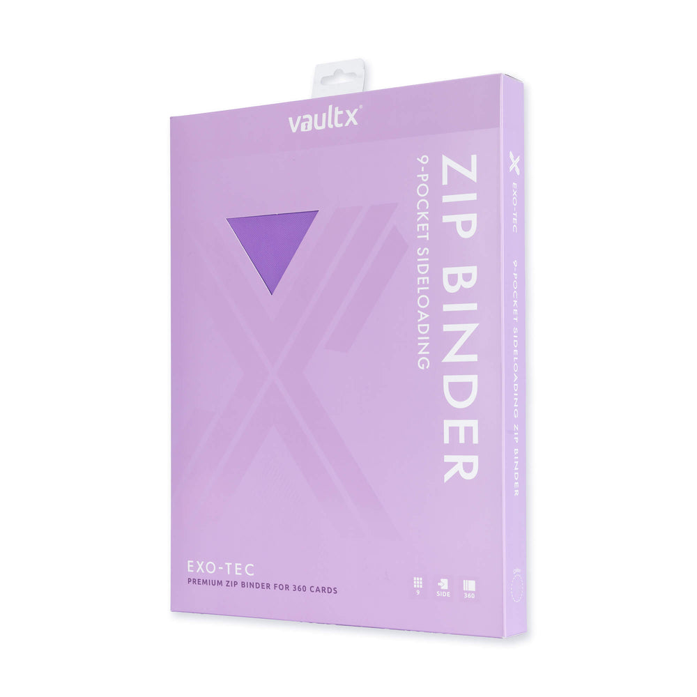 Vault X 9-Pocket Exo-Tec® Zip Binder (Just Purple)
