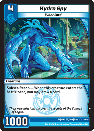 Kaijudo | Hydro Spy - Level 4 (13GAU) | The Nerd Merchant