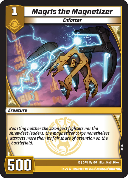 Kaijudo | Magris the Magnetizer - Level 1 (13GAU) | The Nerd Merchant
