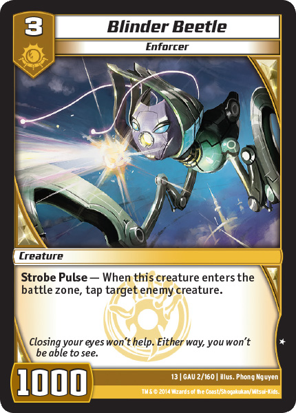 Kaijudo | Blinder Beetle - Level 3 (13GAU) | The Nerd Merchant