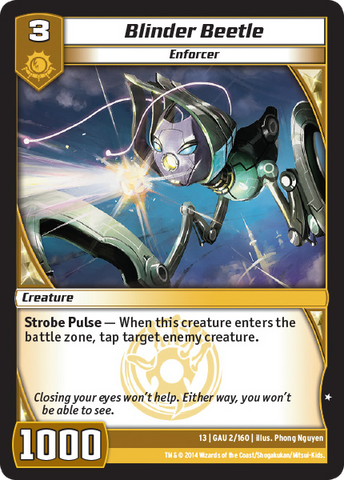 Kaijudo | Blinder Beetle - Level 3 (13GAU) | The Nerd Merchant