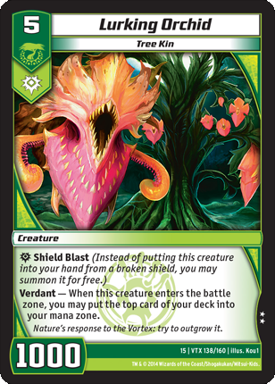 Kaijudo | Lurking Orchid - Level 5 (15VTX) | The Nerd Merchant