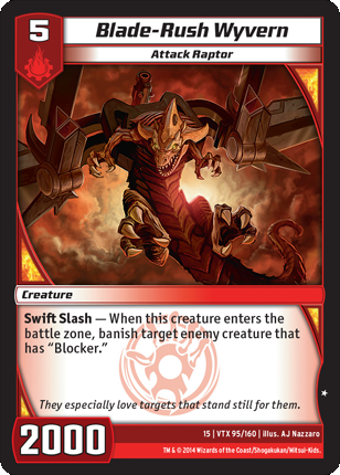 Kaijudo | Blade-Rush Wyvern - Level 5 (15VTX) | The Nerd Merchant