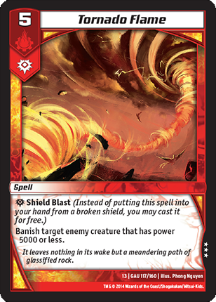 Kaijudo | Tornado Flame - Level 5 (13GAU) | The Nerd Merchant
