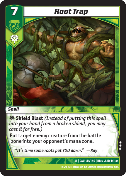 Kaijudo | Root Trap - Level 7 (13GAU) | The Nerd Merchant