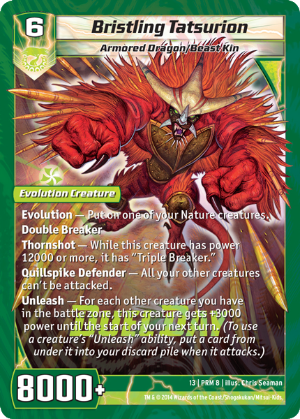 Kaijudo | Bristling Tatsurion - Level 6 (13GAU) | The Nerd Merchant