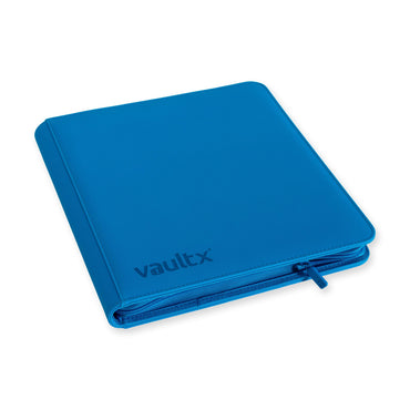 Vault X 12-Pocket Exo-Tec® Zip Binder (Neon Blue)
