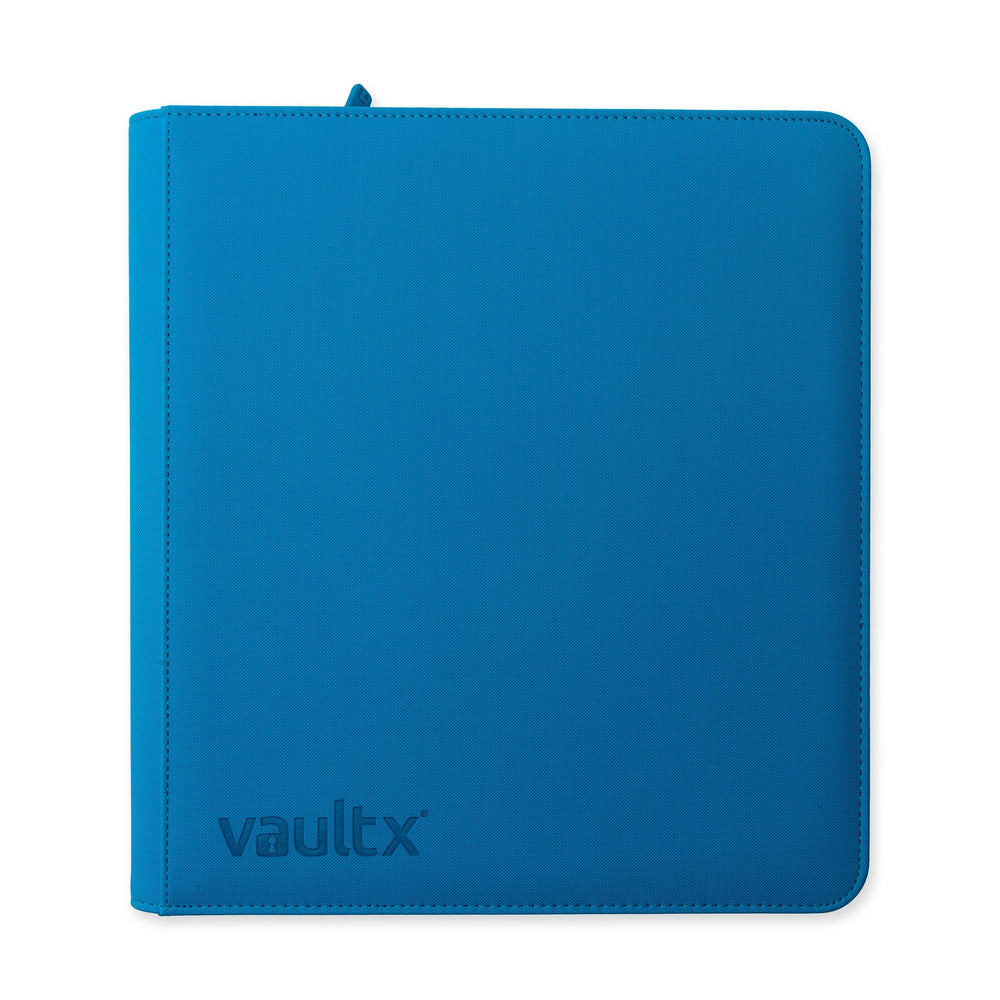 Vault X 12-Pocket Exo-Tec® Zip Binder (Neon Blue)