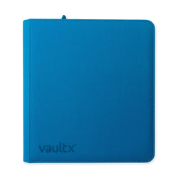 Vault X 12-Pocket Exo-Tec® Zip Binder (Neon Blue)