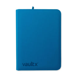 Vault X 9-Pocket Exo-Tec® Zip Binder (Neon Blue)