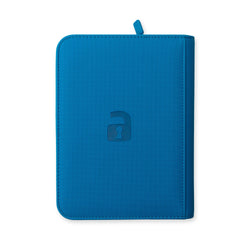 Vault X 4-Pocket Exo-Tec® Zip Binder (Neon Blue)