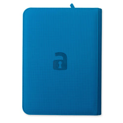 Vault X 9-Pocket Exo-Tec® Zip Binder (Neon Blue)